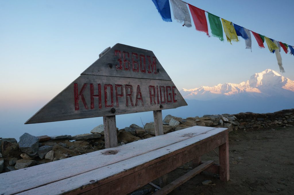 Khopra Ridge 3360m photo by Andrew and Annemarie